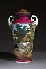 Large Continental Porcelain Vase, 19th c., with a