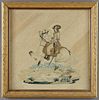 French School, "Napoleon on Horseback," 19th c., p
