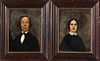 American School, "Pair of Portraits of a Couple,"