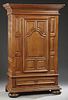 French Carved Cherry and Apple Armoire, 18th c., t