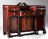 American Classical Carved Mahogany Sideboard, 19th