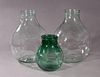 Three Wide Mouth Mold Blown Glass Carboys, 19th c.