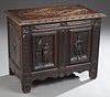 French Renaissance Style Carved Oak Coffer, 19th c