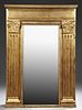Classical Style Gilt and Gesso Overmantel Mirror,