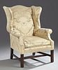 Chippendale Style Carved Mahogany Wing Chair, earl