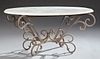 Contemporary Marble Top Coffee Table, 20th c., the