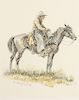 Olaf Wieghorst | Cowboy Resting on Horse
