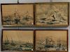 Four Framed Arctic Expedition Lithographs