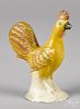 Pennsylvania chalkware rooster, 19th c., with a later painted surface, 7'' h.