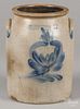 Pennsylvania two-gallon stoneware crock, 19th c., impressed Cowden & Wilcox Harrisburg Pa