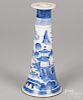 Chinese export porcelain Canton candlestick, 19th c., 10 1/8'' h.