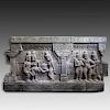 Large Scale Carved Lavastone Erotic Relief Panel