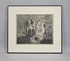 John Edward Costigan Lithograph, Group of Workers.