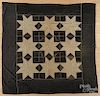 Star pattern quilt, dated 1904, 83'' x 82''.