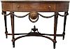 LOUIS XVI MARBLE TOP CONSOLE TABLE