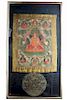 Rare Antique Tibetan thangka of Shantarakshita