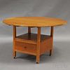 Country Pine and Maple Hutch Table