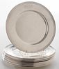 Twelve Sterling Bread and Butter Plates