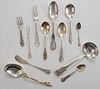 Fifty-Two Pieces Sterling Flatware
