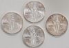 Three Rolls 1984 Mexican Silver Uncirculated Coins