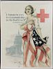 HARRISON FISHER WWI RED CROSS RECRUITMENT POSTER