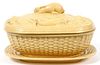 YELLOW WARE POTTERY GAME TUREEN AND LINER