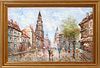 FRENCH OIL ON CANVAS STREET SCENE