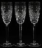 WATERFORD 'OVERTURE' CRYSTAL CHAMPAGNE FLUTES