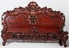 CARVED MAHOGANY BEDROOM SUITE 7 PIECES