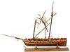 WOOD SHIP MODEL BRIGANTINE