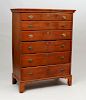 Chippendale Maple Tall Chest of Drawers