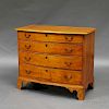 Chippendale Birch Bowfront Chest of Drawers