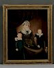 American School, Early 19th Century      Portrait of a Mother and Her Two Sons
