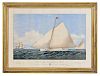 Currier & Ives, publishers (American, 1857-1907)       THE YACHT "MALLORY" 44 TONS.