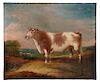 Anglo/American School, Late 19th Century      Portrait of a Bull