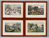 Currier & Ives, publishers (American, 1857-1907)       Four Prints from the AMERICAN HOMESTEAD   Series
