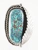 OLD NAVAJO STERLING TURQUOISE RING