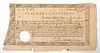 1780 CONTINENTAL ARMY PROMISSORY NOTE