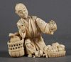 ANTIQUE JAPANESE IVORY CARVING
