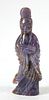 CHINESE CARVED HARDSTONE GUANYIN