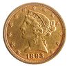 1893 US $5 GOLD COIN