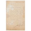 John Hancock Letter Signed to Arthur St. Clair