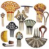 COLLECTION OF 52 ORNAMENTAL HAIR COMBS