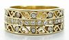 18 kt Gold and Diamond Band