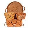 Collection of Four Native American Baskets.
