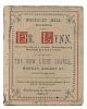 Lynn, Dr. (Hugh Simmons). Program of Magician Dr. Lynn. Aug. 27, 1877. Attractive wee-sized letterpress program for an appearance at Waverly Hall, Edi