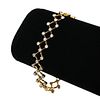 18K YG & Diamond Flexible Link Bracelet