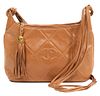 Chanel Vintage Brown Lambskin Shoulder Bag