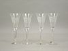(2) Sets of Waterford Spirit of America Toasting Flutes.