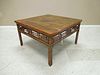 Antique Chinese Huali Wood and Bamboo Low Table. 